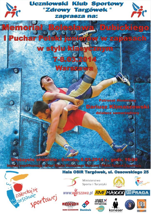Memoriał Dubickiego 2014, I Puchar Polski Junioróww stylu klasycznym