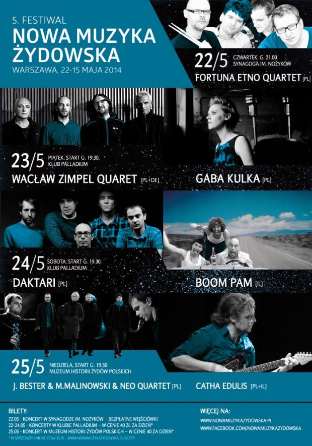 Festiwal Nowa Muzyka Żydowska-plakat
