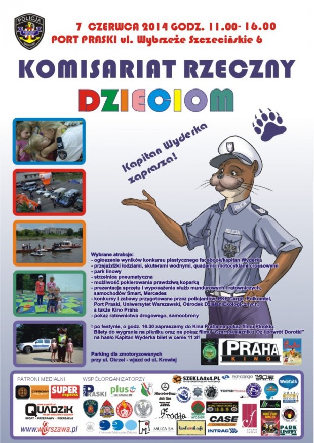 Dzień Dziecka w Komisariacie Rzecznym - plakat