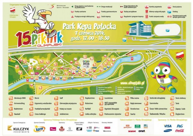 Mapa Mapa - 15. Piknik Olimpijski