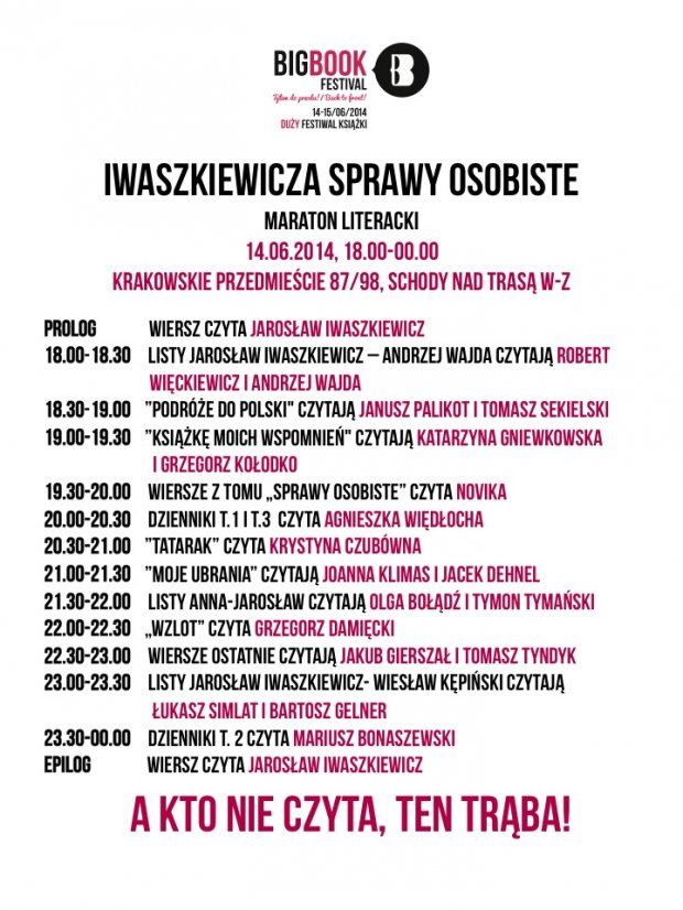 program maratonu literackiego
