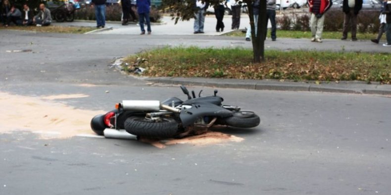 Wypadek motocyklisty
