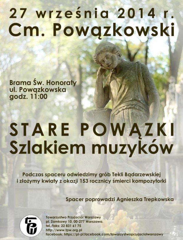 Plakat zapowiadający spacer