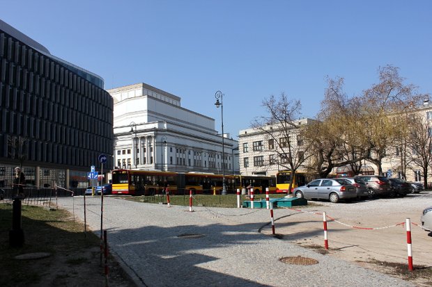widok w stronę ul. Trębackiej