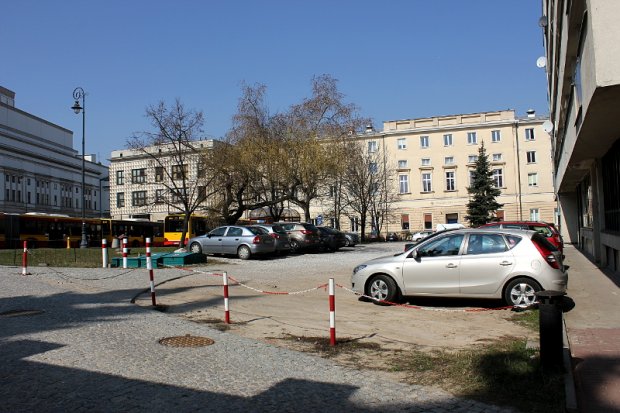 widok w stronę ul. Trębackiej