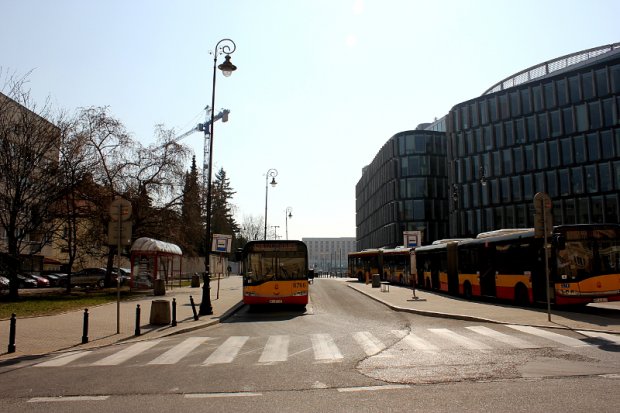 widok w stronę Placu Piłsudskiego