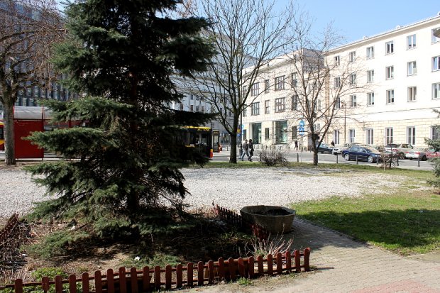 widok w stronę ul. Trębackiej