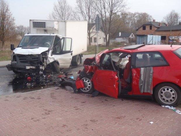 Wypadek w Wawrze na ulicy Zwoleńskiej