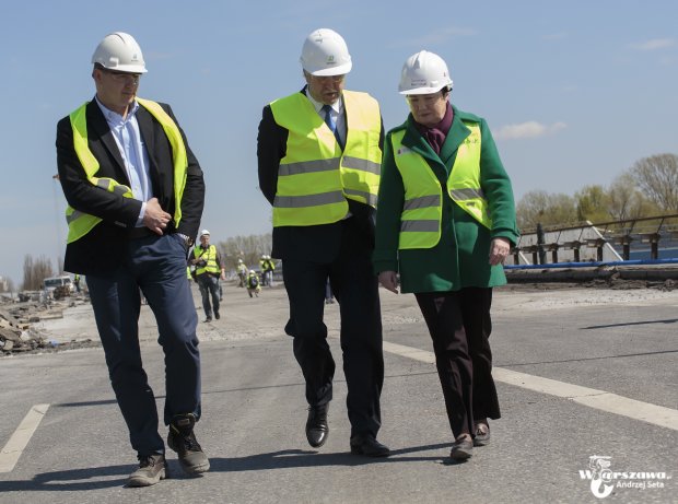 prezydent H. Gronkiewicz-Waltz, wiceprezydent J. Wojciechowicz (po środku), Krzysztof Laskowski