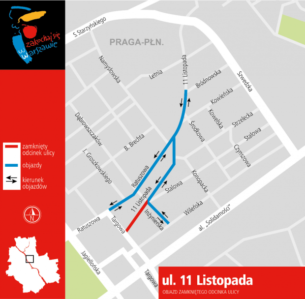 Objazd - 1 Modernizacja trasy tramwajowej