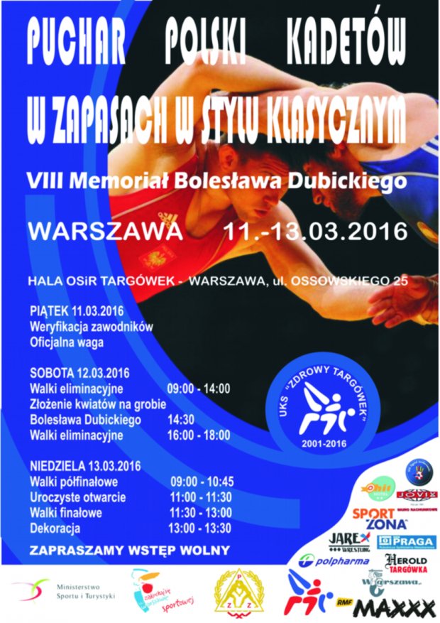 Memoriał Dubickiego 2016_plakat - autor: Jacek Sidorowicz