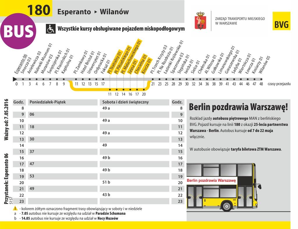 Auchan łódź Autobus Rozkład Jazdy Rozkład jazdy Piętrowego autobusu na linii 180 | Warszawa.pl