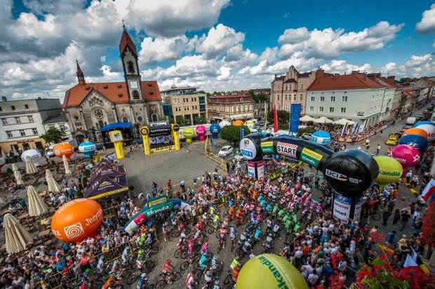 Start w Tarnowskich Górach - Tour de Pologne 2016