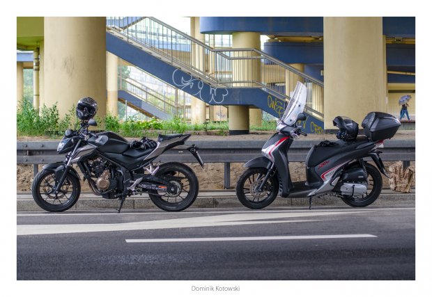 Honda SH125I oraz Honda CB500F