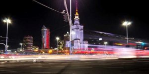 Warszawa nocą