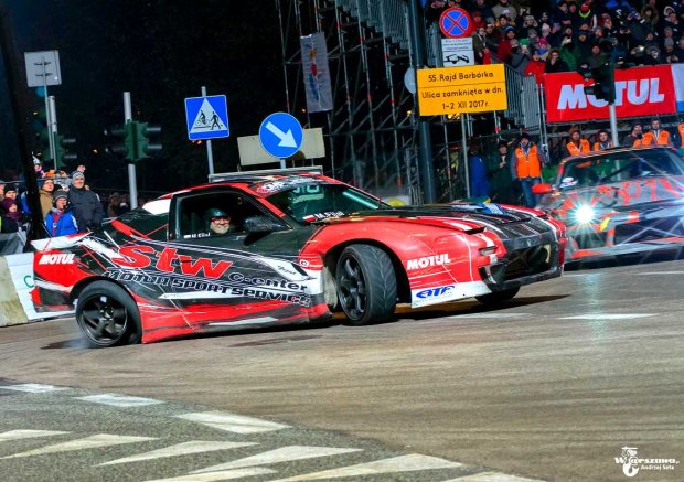 Drift i guma odchodzi od felgi - Rajd Barbórka 2017