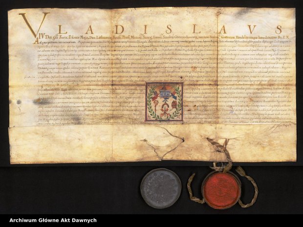 Metryka Pragi - wystawiona przez króla Władysława IV AD 10 lutego 1648 r.