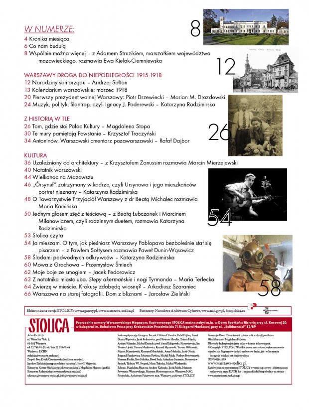 STOLICA marzec 2018 spis treści
