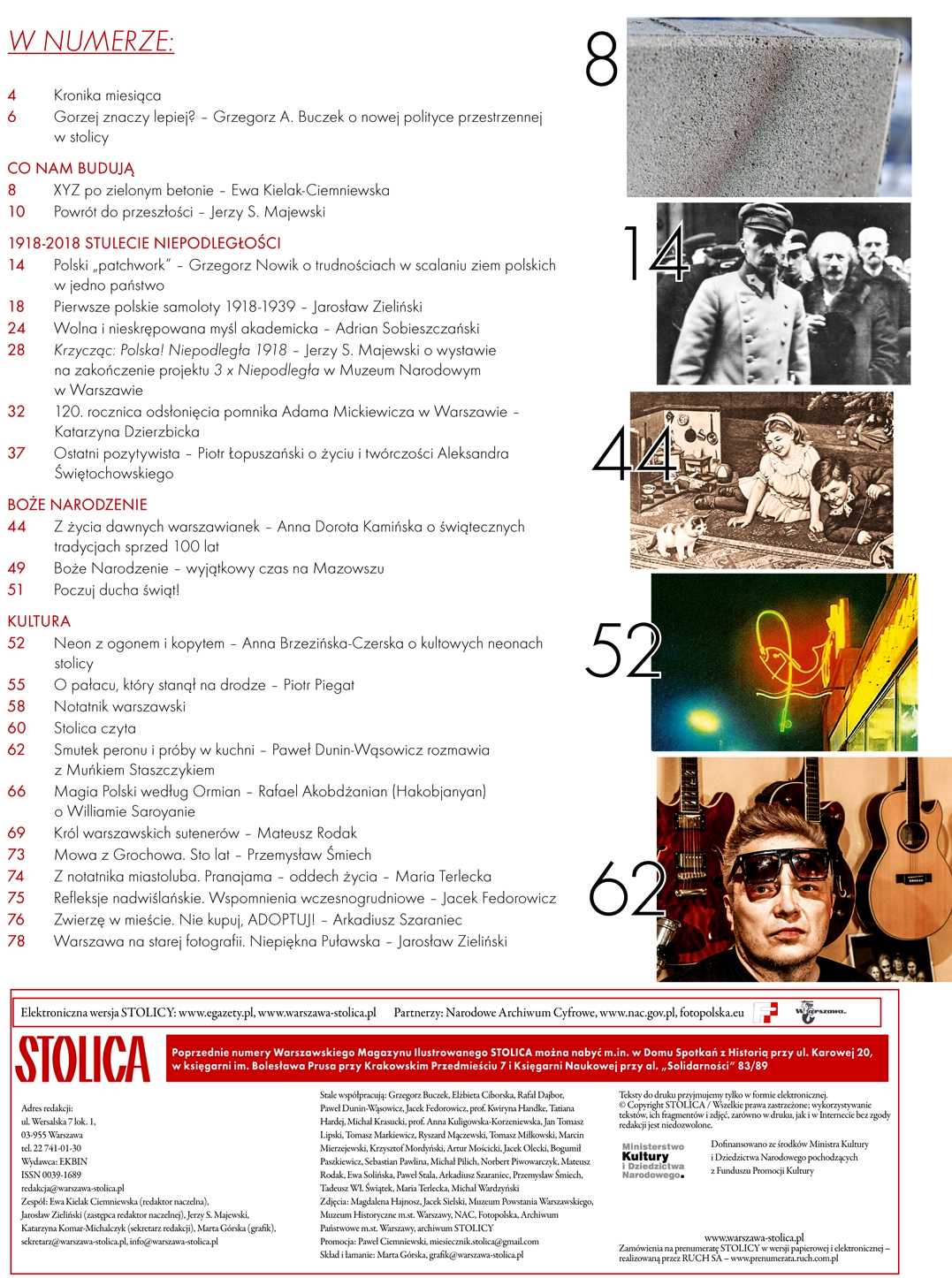 Stolica - spis treści nr 11_12 2018 r