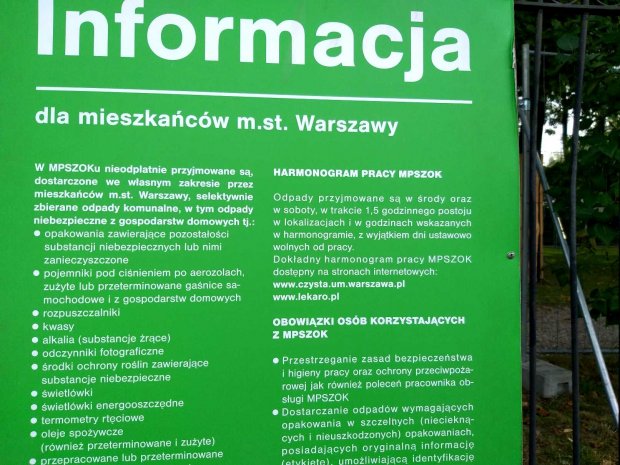 Ostatnia droga odkurzacza informacja - informacje o odbieranych odpadach komunalnych w tym niebezpiecznych