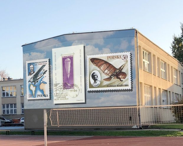 Mural lotniczy - część prawa projektu do budżetu obywatelskiego 2022 r., Artur Adamiec