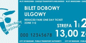 Ulgowy bilet dobowy w Warszawie za 13 zł