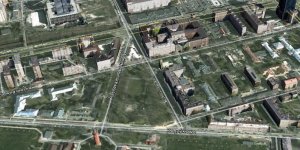 Skwer Grotowskiego z GoogleEarth