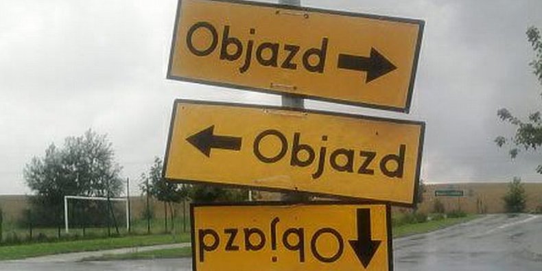 Znaki objazd