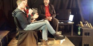 Od lewej: Paweł Szczerkowski i Marta Chodorska z Tomaszem Chodorskim