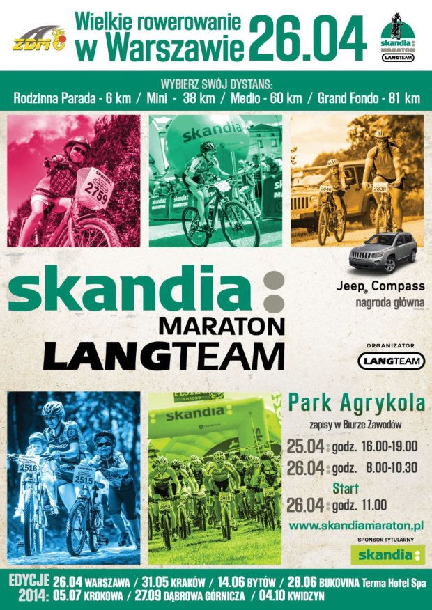 Skandia Maraton Lang Team 2014 - część plakatu