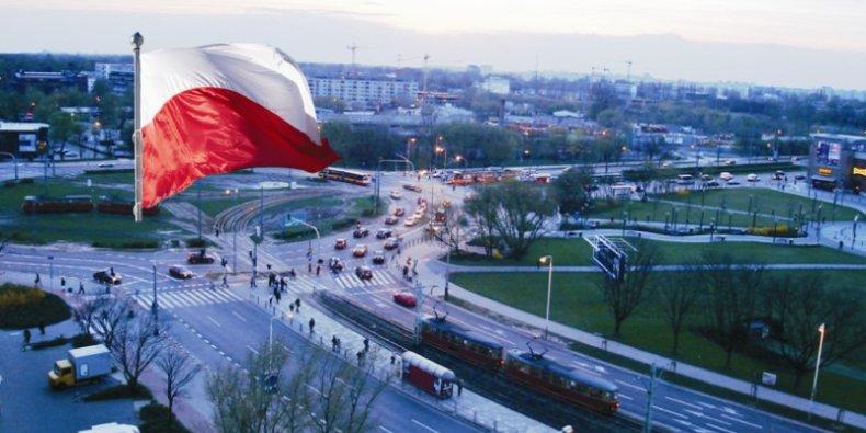 Flaga nad Rondem Radosława, a zwyczajowo - Babki
