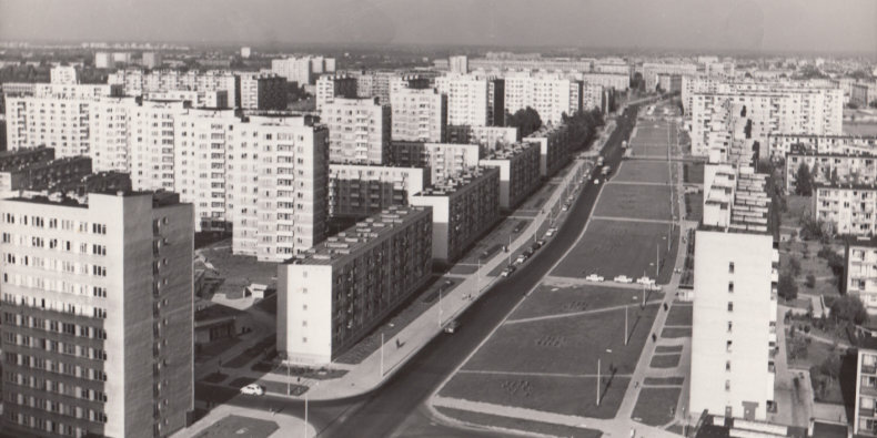 ul. M. Anielewicza, 1976 r., fot. S. Iwan, ze zbiorów A. Sheybal-Rostek