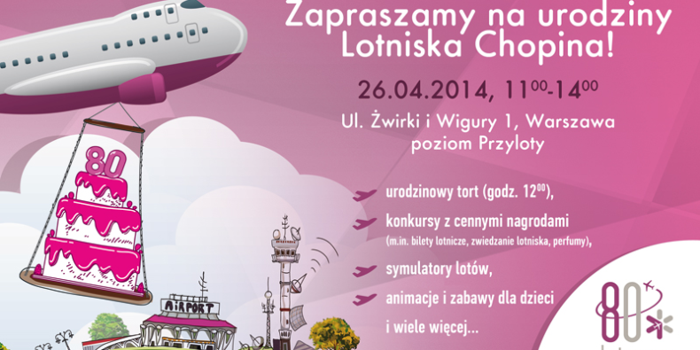 Zaproszenie na urodziny Lotniska Chopina