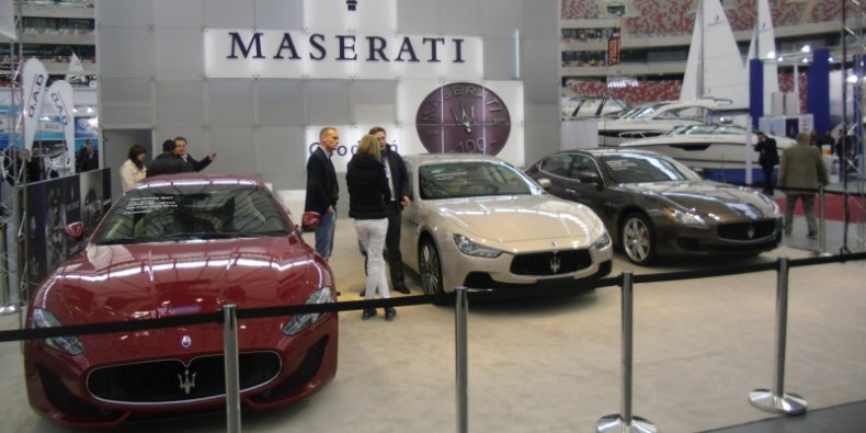 Maserati, stoisko na targach Wiatr i Woda 2014