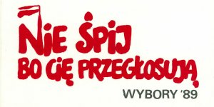plakat wyborczy 1989