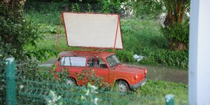 Nad Wisłą 21 maja 2014 - reklamowy trabant
