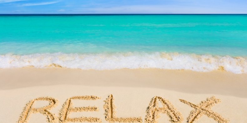 Wydrapane na plaży - relax
