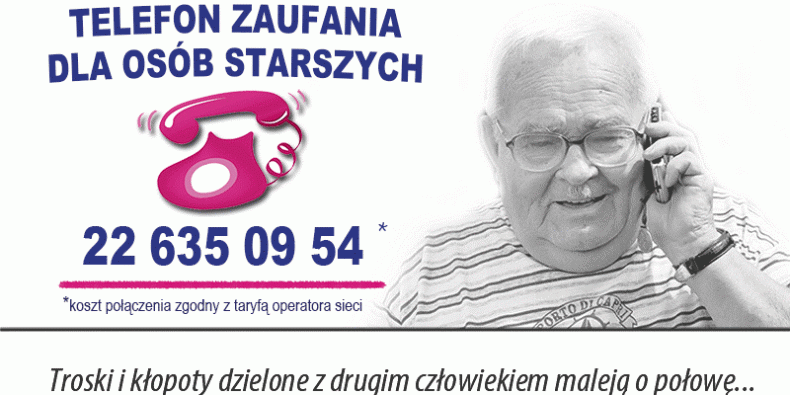 Telefon Zaufania dla osób starszych