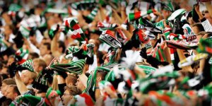 Kibice Legii na stadionie