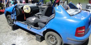 Pokaz ratownictwa drogowego w Komisariacie Rzecznym Policji