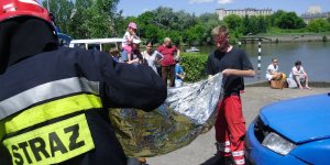 Pokaz ratownictwa drogowego w Komisariacie Rzecznym Policji