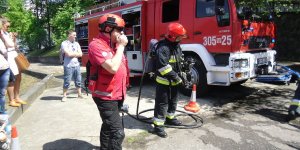 Pokaz ratownictwa drogowego w Komisariacie Rzecznym Policji