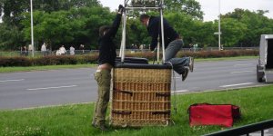Wojciech Kaczmarek i jego balon