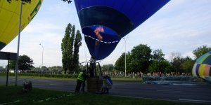 Wojciech Kaczmarek i jego balon