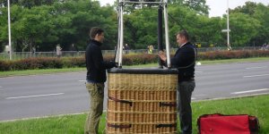 Wojciech Kaczmarek i jego balon