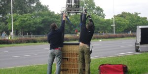 Wojciech Kaczmarek i jego balon