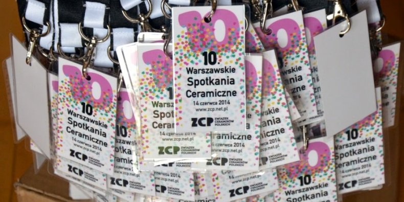 10. Warszawskie Spotkania Ceramiczne - identyfikatory