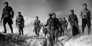 Dowództwo V Brygady w marszu.1944 rok, Wileńszczyzna