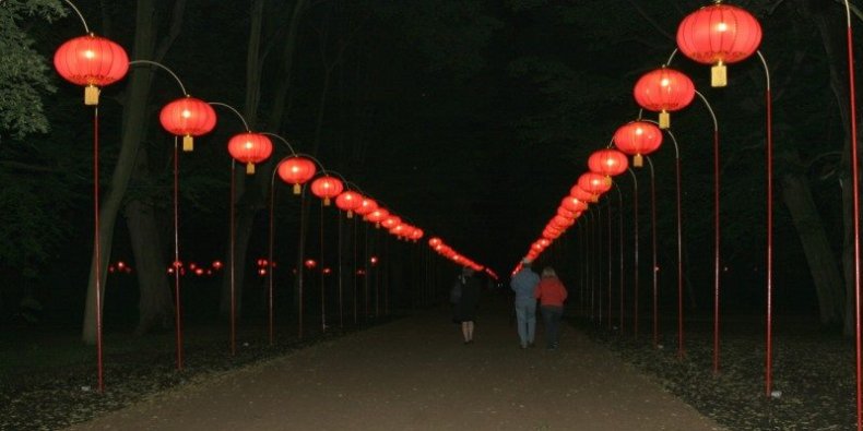 Lampiony w Łazienkach