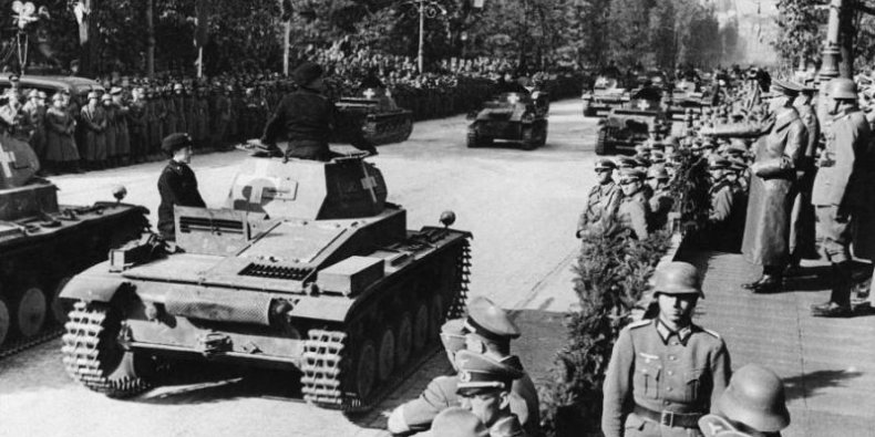 Defilada niemiecka w Warszawie 5 października 1939 r.